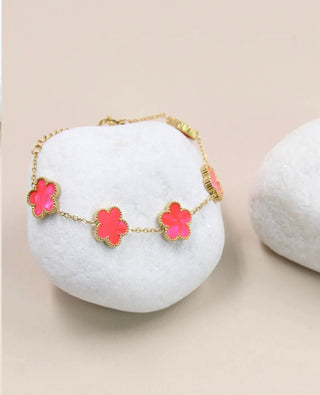 Armband met clovers - 205BRA12