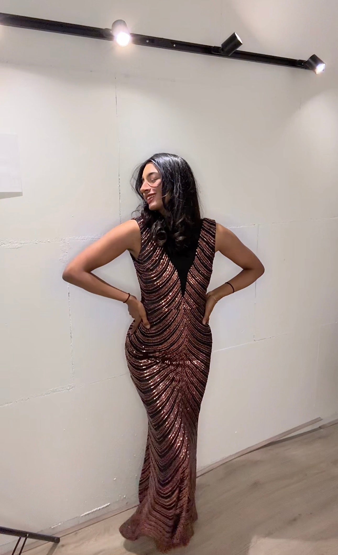 Mermaid gala jurk paars