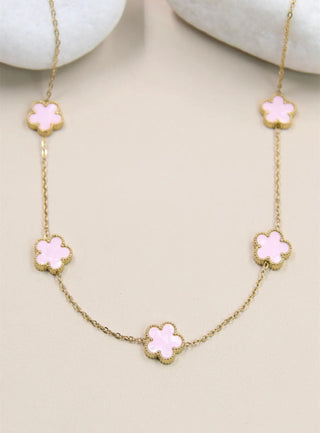 Clovers ketting - 205 COL12 stainless steel
