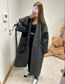 YASMINE MANTEL DARK GRAY pre order
