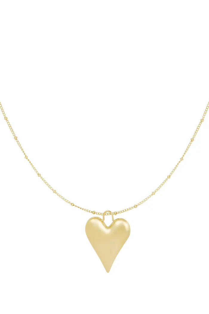 Necklace heartfelt charm - Gold