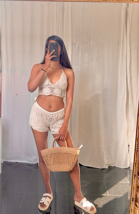 مجموعة شاطئ نينا باللون البيج