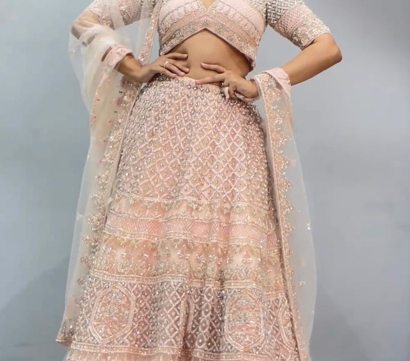 PASTEL ROZE RANIA LEHENGA