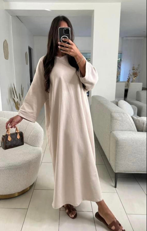 SS25 - katoenen wijde tshirt jurk