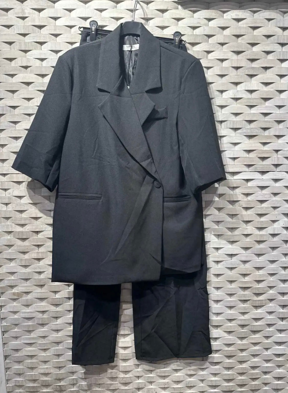 Blazer set met korte mouwen - 88623-2 groothandel voorverkoop