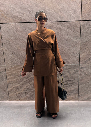 Kimono wikkel set met broek