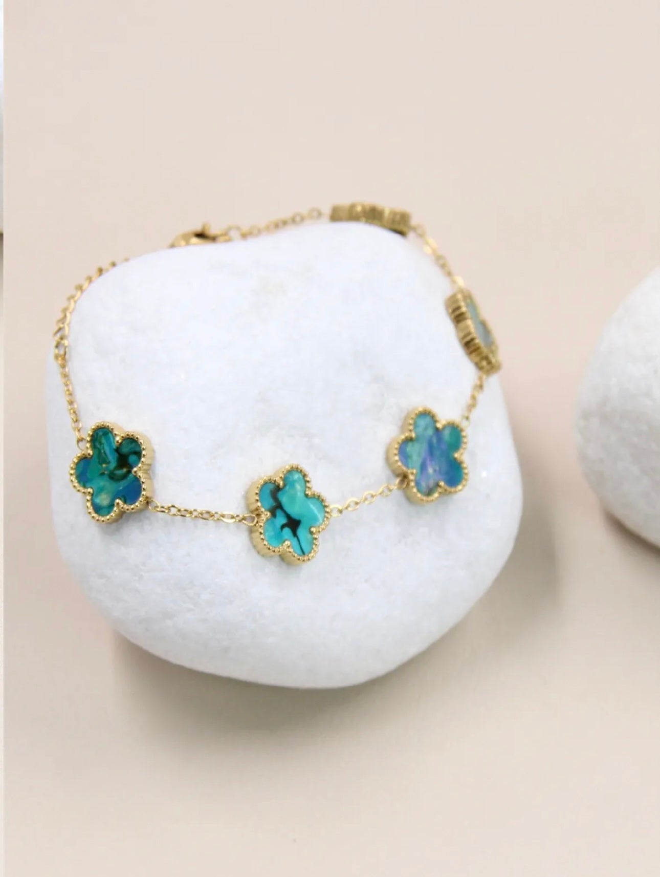 Armband met clovers - 205BRA12