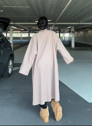 Yasmine manteljas taupe