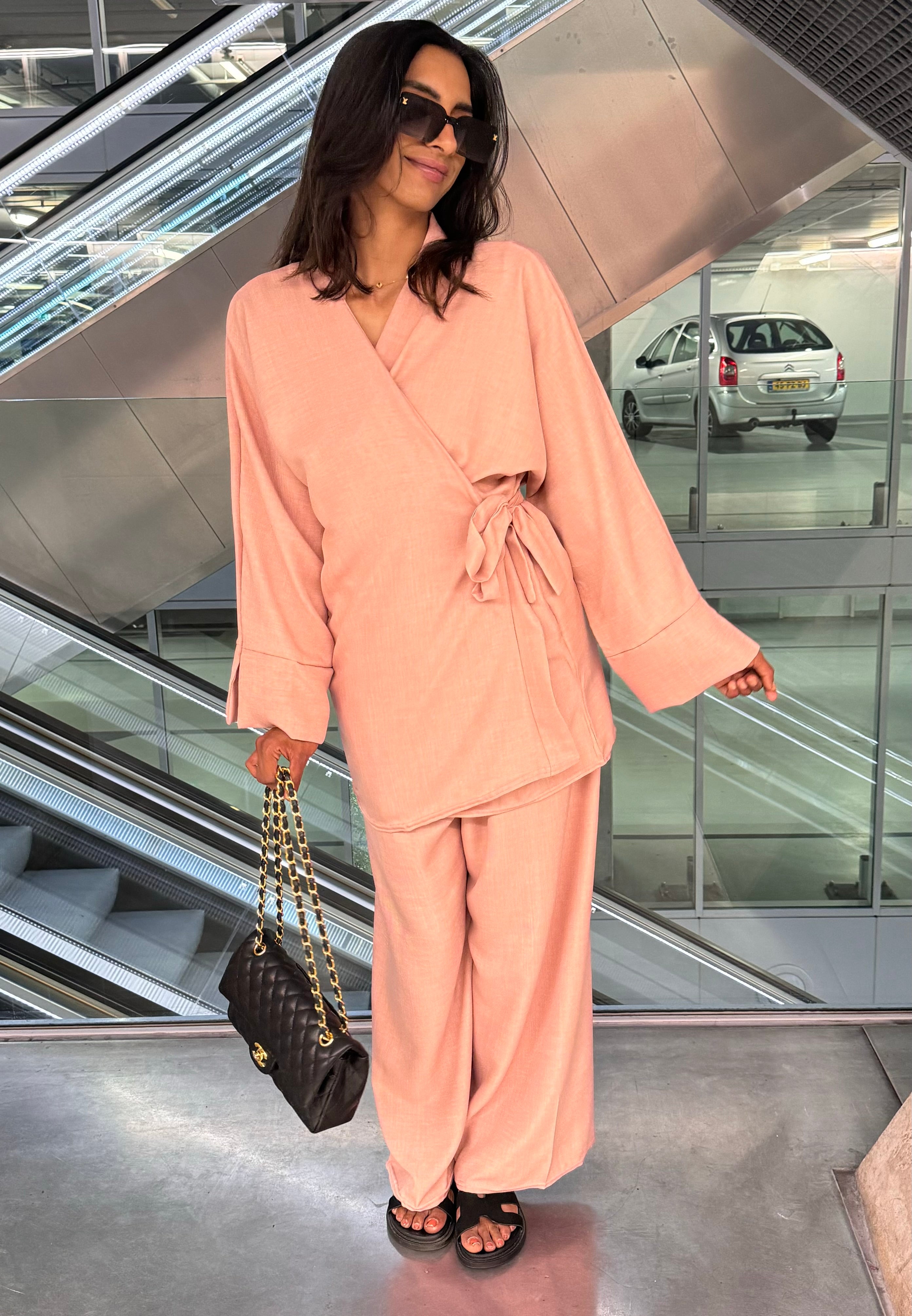Kimono wikkel set met broek
