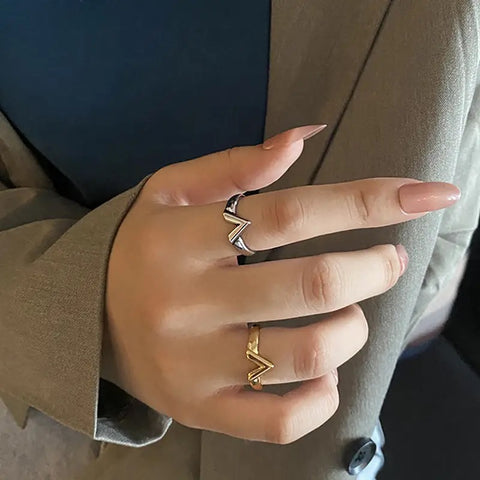 خاتم على شكل حرف V من الفولاذ المقاوم للصدأ