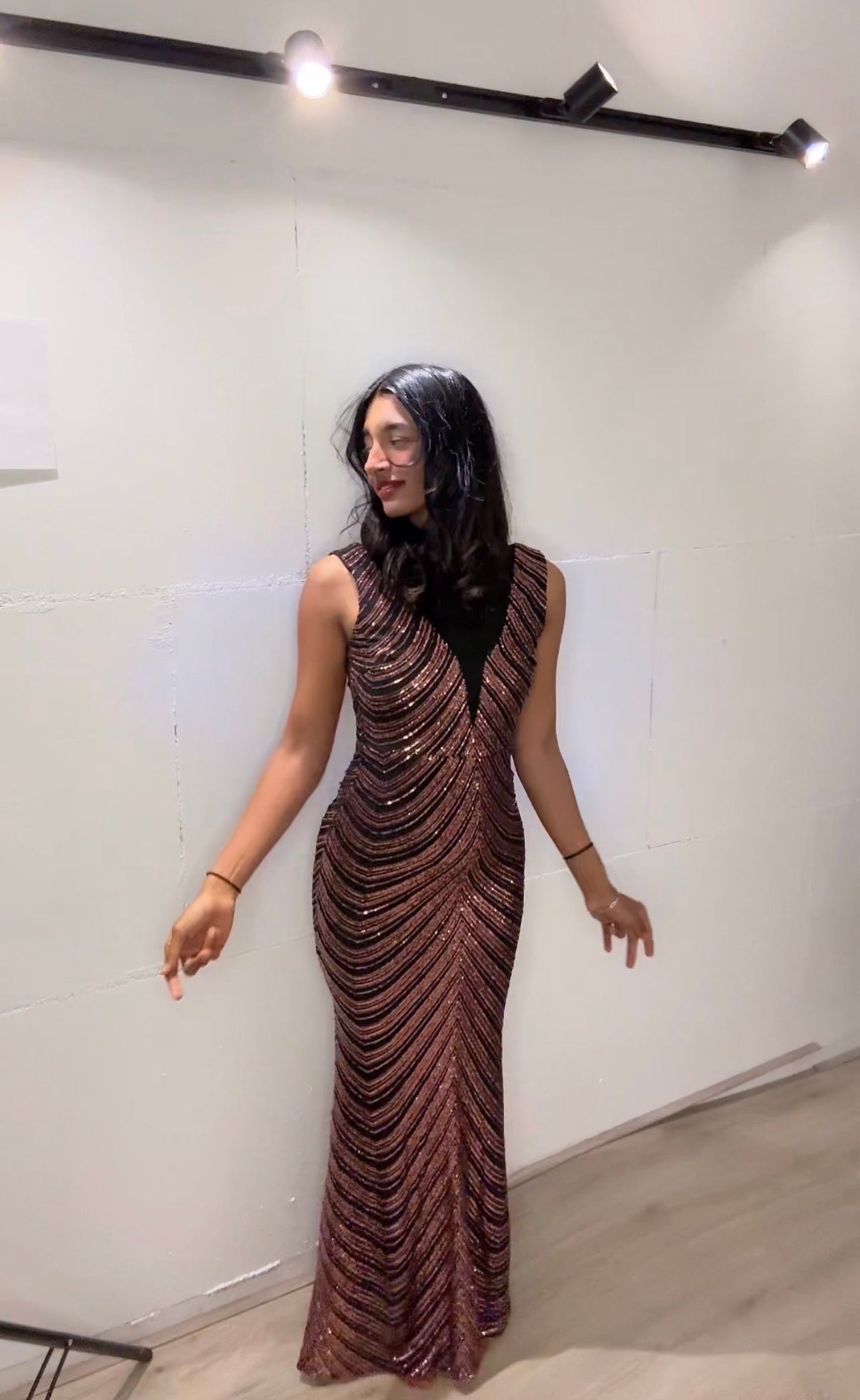 Mermaid gala jurk paars