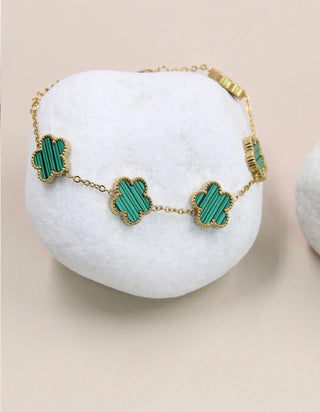 Armband met clovers - 205BRA12