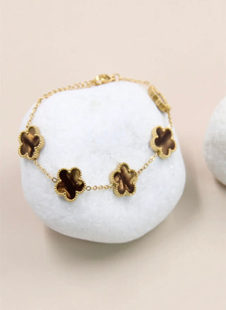 Armband met clovers - 205BRA12