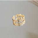 VERSTELBARE RING MET RONDJES GOUD
