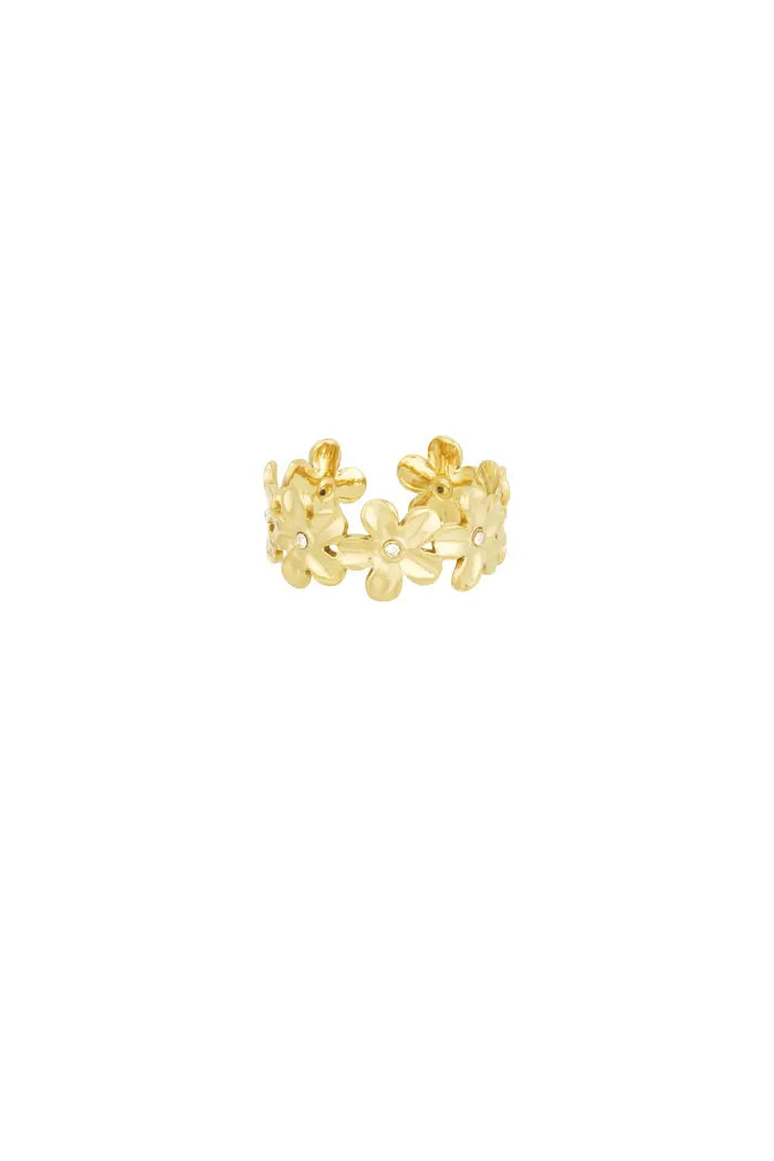 Infinite flowers ring - Gold