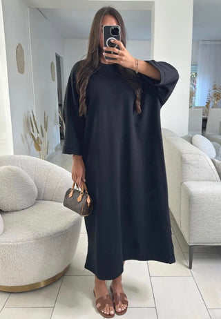 SS25 - katoenen wijde tshirt jurk