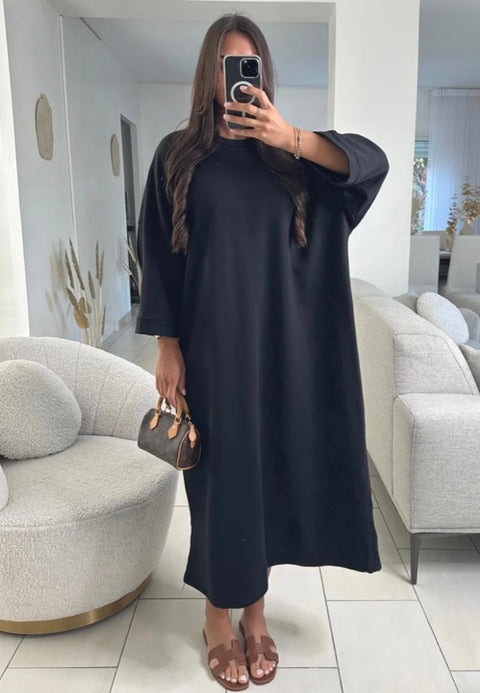 SS25 - katoenen wijde tshirt jurk