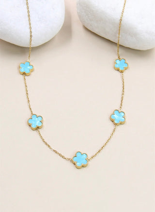 Clovers ketting - 205 COL12 stainless steel