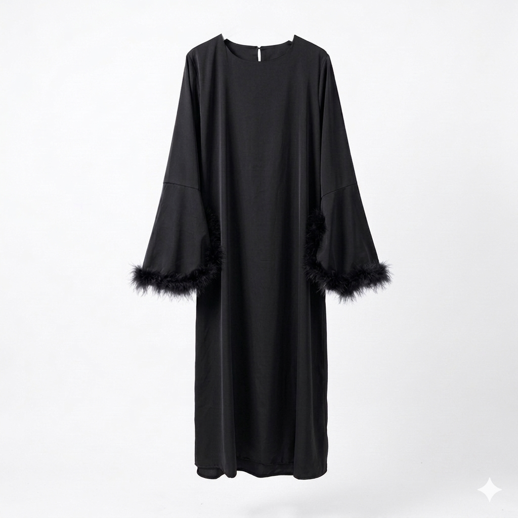 Veren jurk - zwart