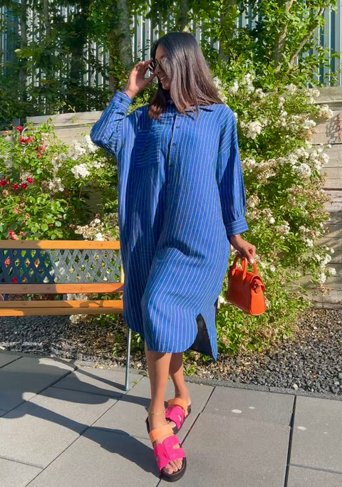 BLOUSE JURK VAN KATOEN