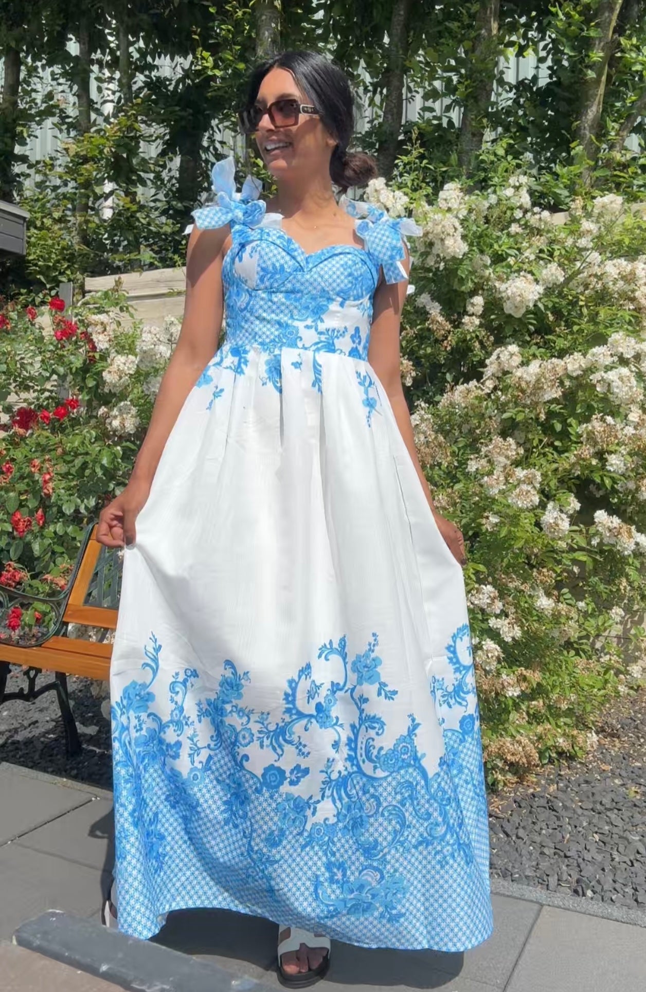 ROBE BELLA BLUE WHITE