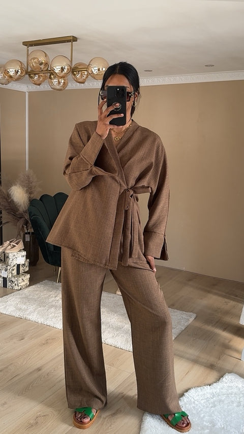 Kimono wikkel set met broek