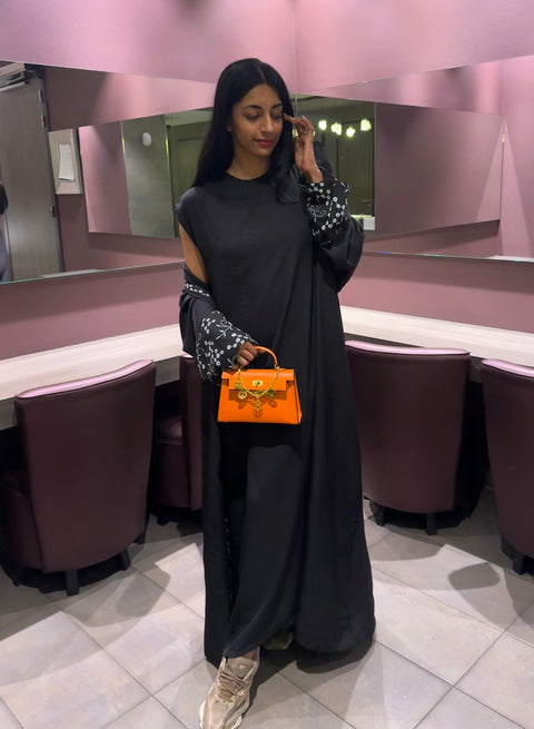 Kimono met lange wijde jurk