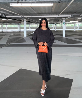 COZY LANGE JURK ZWART