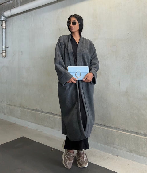 YASMINE MANTEL DARK GRAY pre order