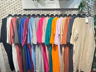 SS25 - katoenen wijde tshirt jurk