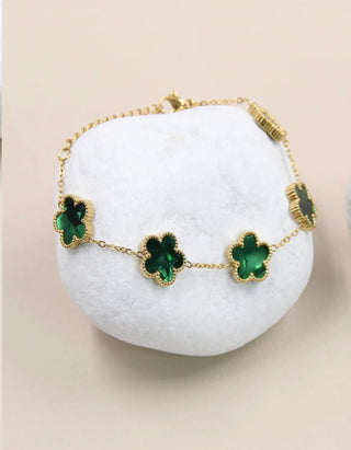 Armband met clovers - 205BRA12