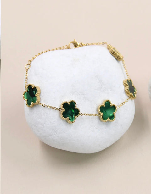 Armband met clovers - 205BRA12