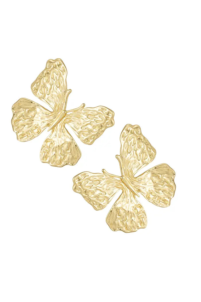 Earrings butterfly business - gold