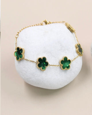 Armband met clovers - 205BRA12