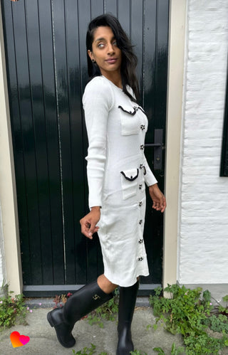 gebreiden jurk old money