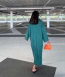 COZY LANGE JURK GROEN