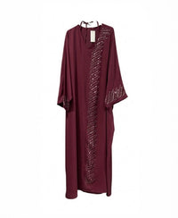 De "Midnight Shimmer" Abaya
- burgundy