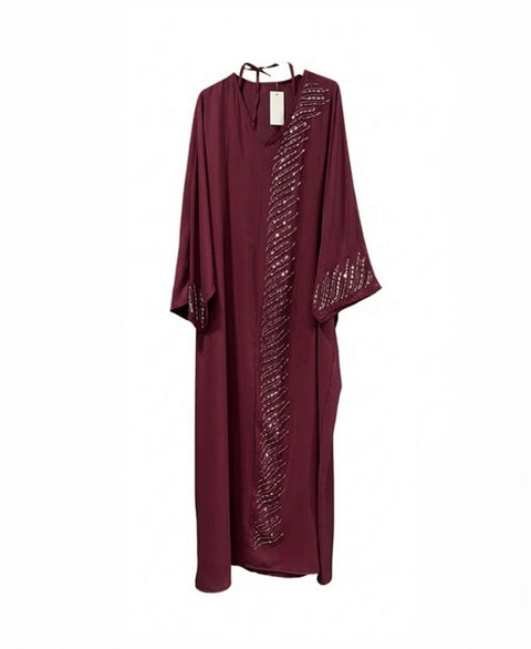 De "Midnight Shimmer" Abaya
- burgundy