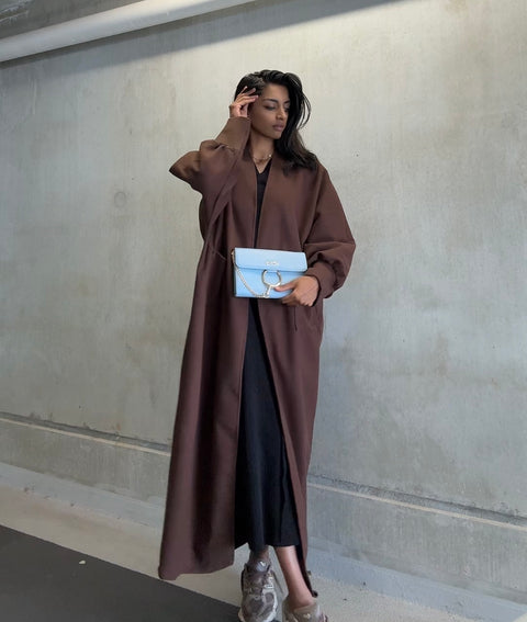 LOUVRÉ MANTELJAS CHOCO BROWN