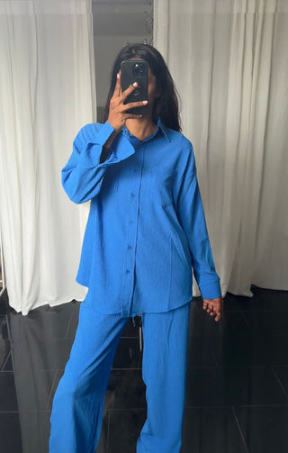 AMBER CRÊPE KOBALT BLUE SET