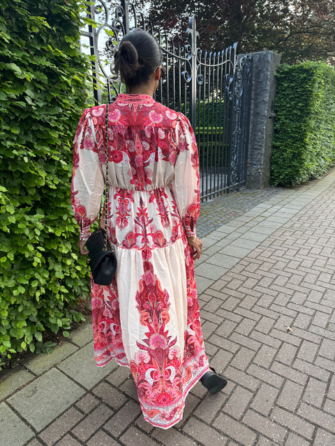 لوريا روب وردي أحمر