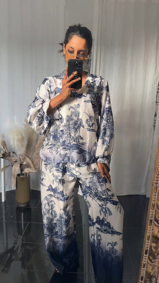 PALM TWEEDELIG SET - BLUE