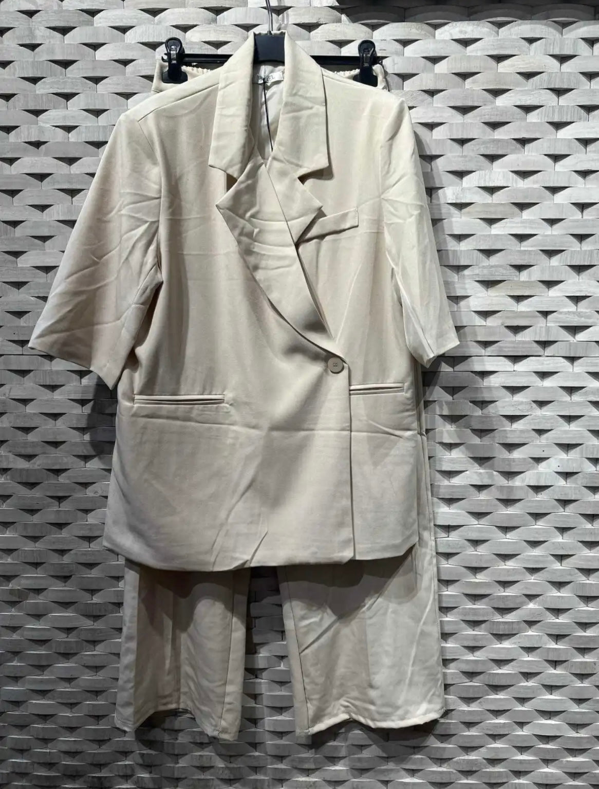 Blazer set met korte mouwen - 88623-2 groothandel voorverkoop