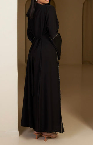 TWO PIECE ABAYA BLACK GOLD