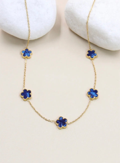 Clovers ketting - 205 COL12 stainless steel