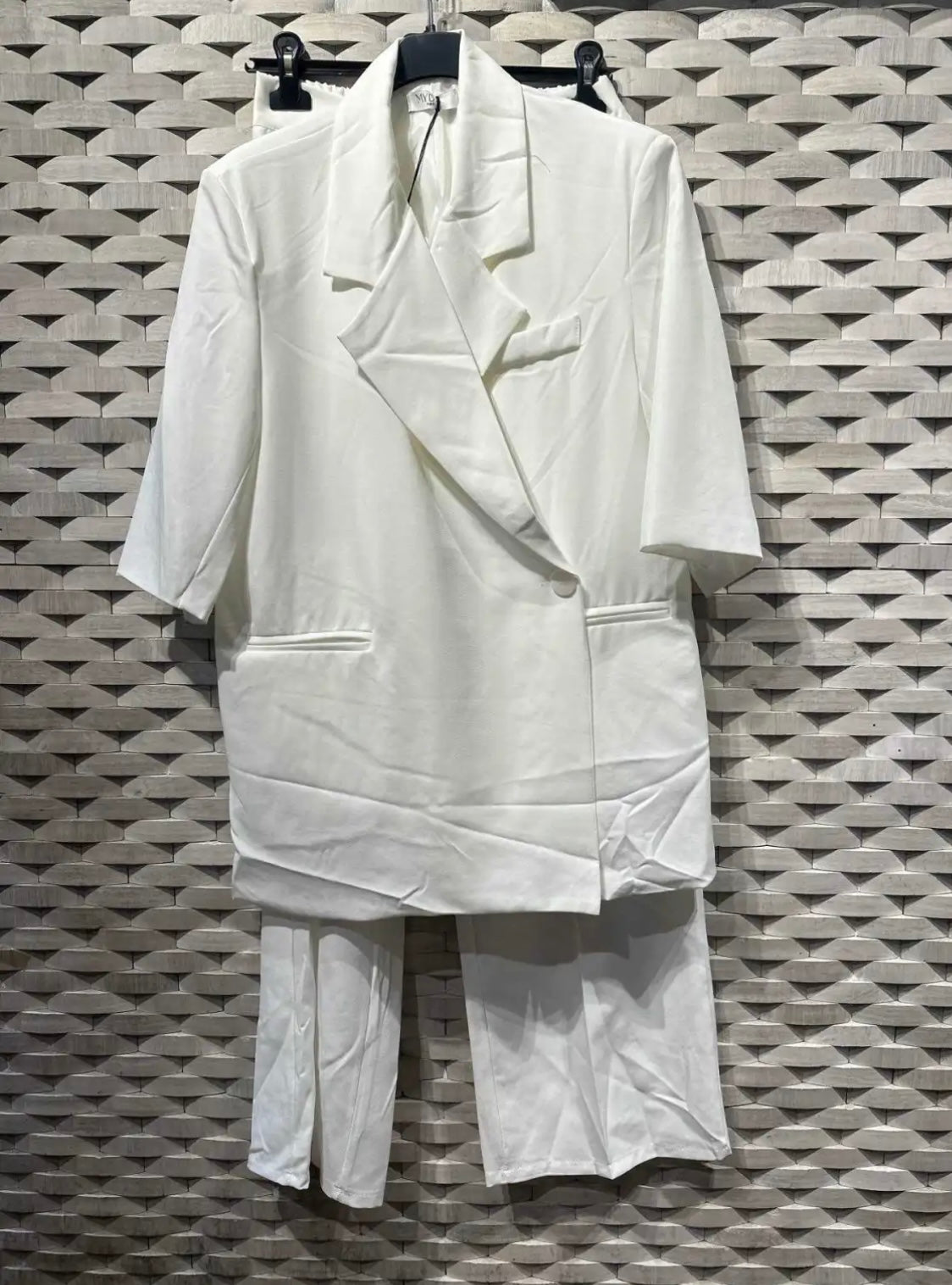 Blazer set met korte mouwen - 88623-2 groothandel voorverkoop
