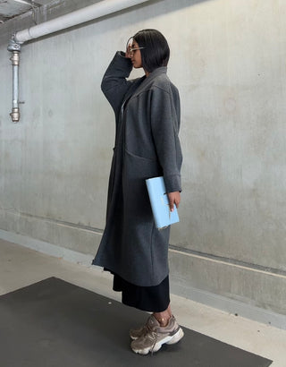 YASMINE MANTEL DARK GRAY pre order