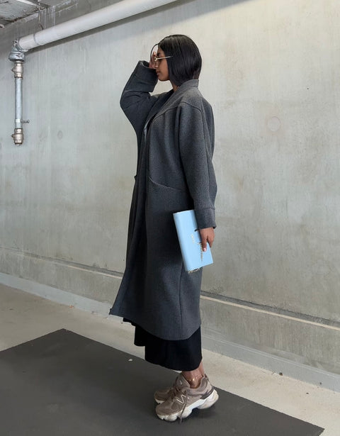 YASMINE MANTEL DARK GRAY pre order