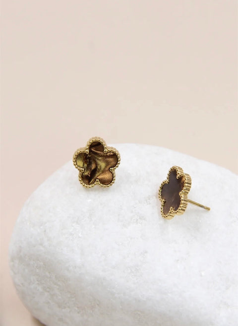 Clovers oorbellen - 205BO12