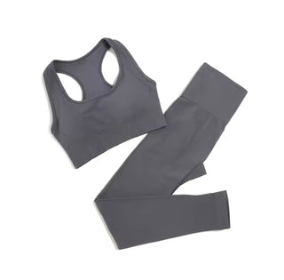 Sport bra with legging gray